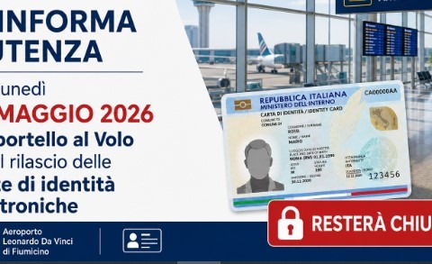 Chiuso lo sportello al Volo per il rilascio delle carte di identità elettroniche