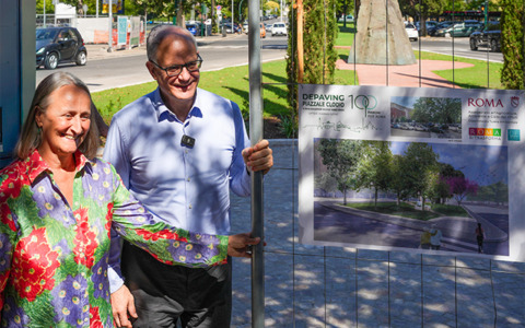Depaving e nuove piante a Piazzale Clodio