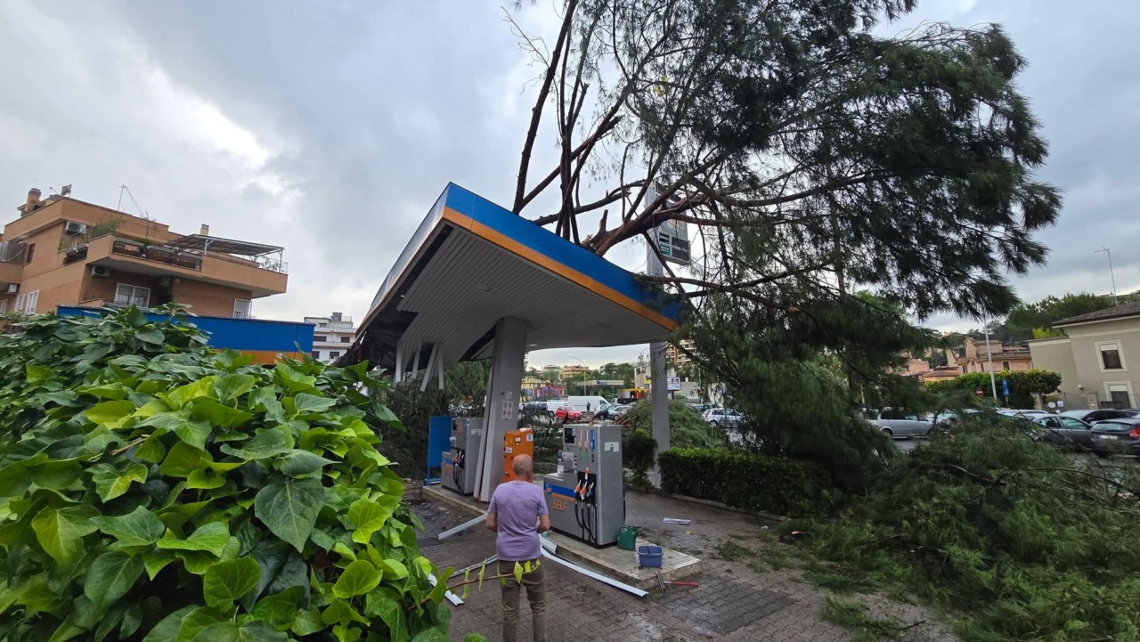 Tromba d’aria sulla capitale, alberi caduti e allagamenti. FOTO / VIDEO