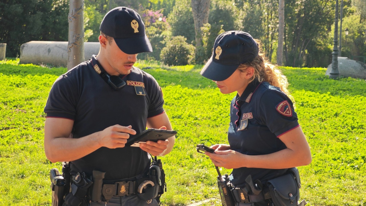 I controlli della polizia all’Esquilino