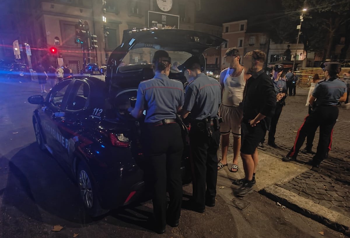“Malamovida” a Trastevere sotto la lente dei Carabinieri, otto arrestati