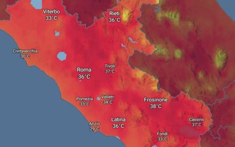 Resta l’emergenza caldo, anche oggi e domani bollino rosso a Roma e nel Lazio