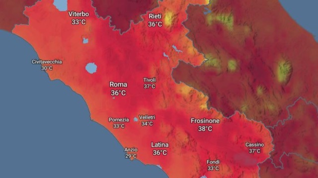 L’anticiclone subtropicale stringe la presa sul Centro-Sud e sul Lazio: estate senza fine e caldo anomalo