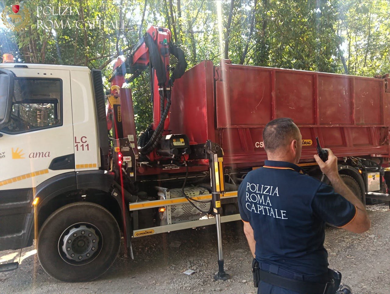 Rimosso un insediamento abusivo al Gianicolo