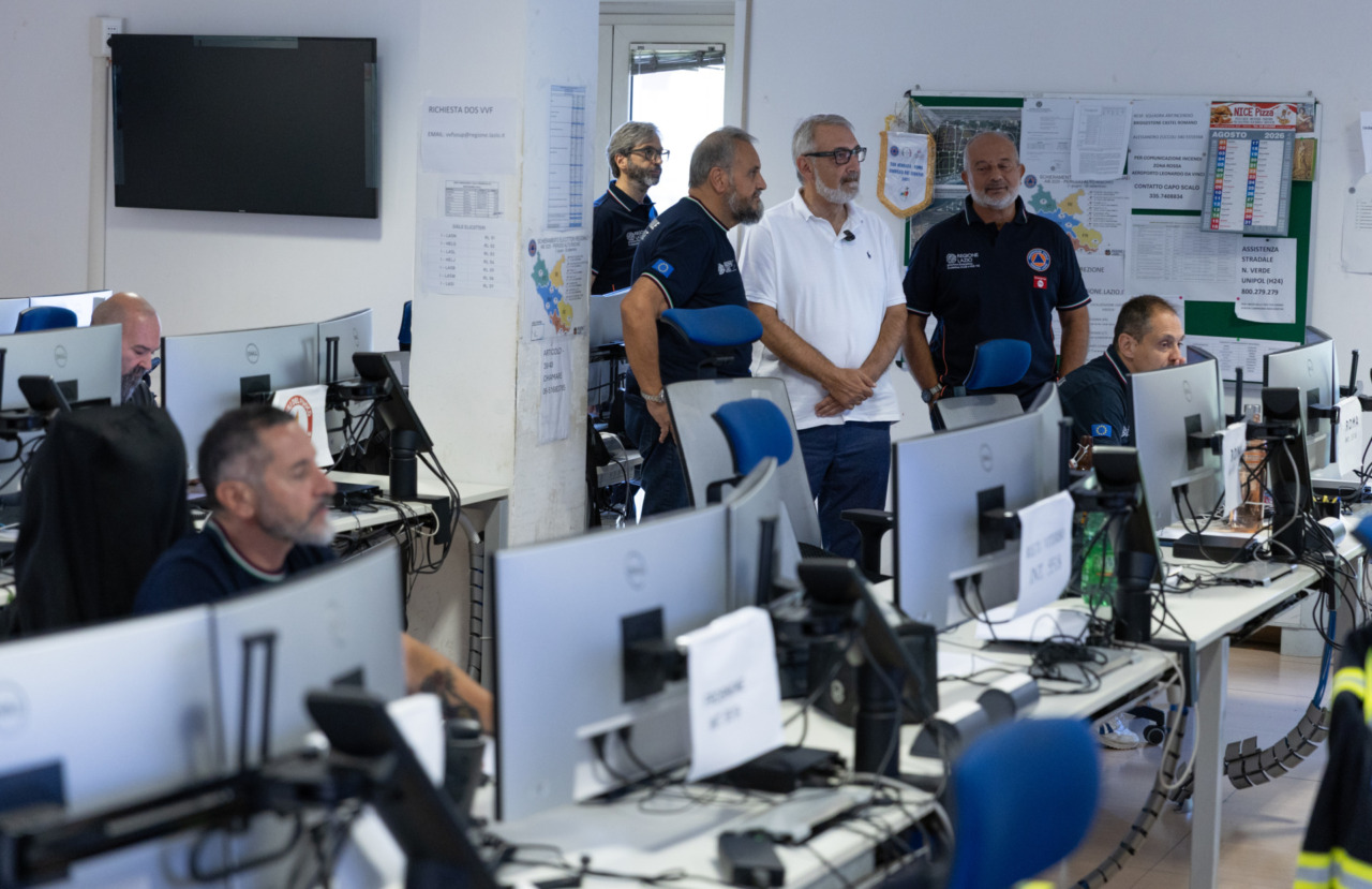Ferragosto, Rocca in visita alla Protezione civile e a Villa Ardeatina