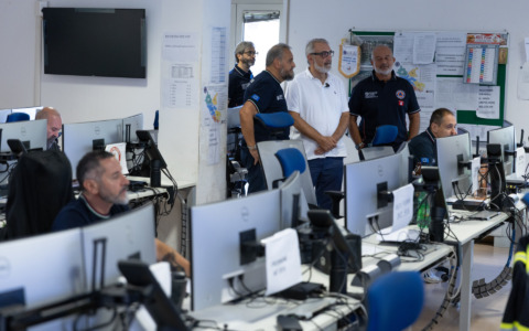 Ferragosto, Rocca in visita alla Protezione civile e a Villa Ardeatina