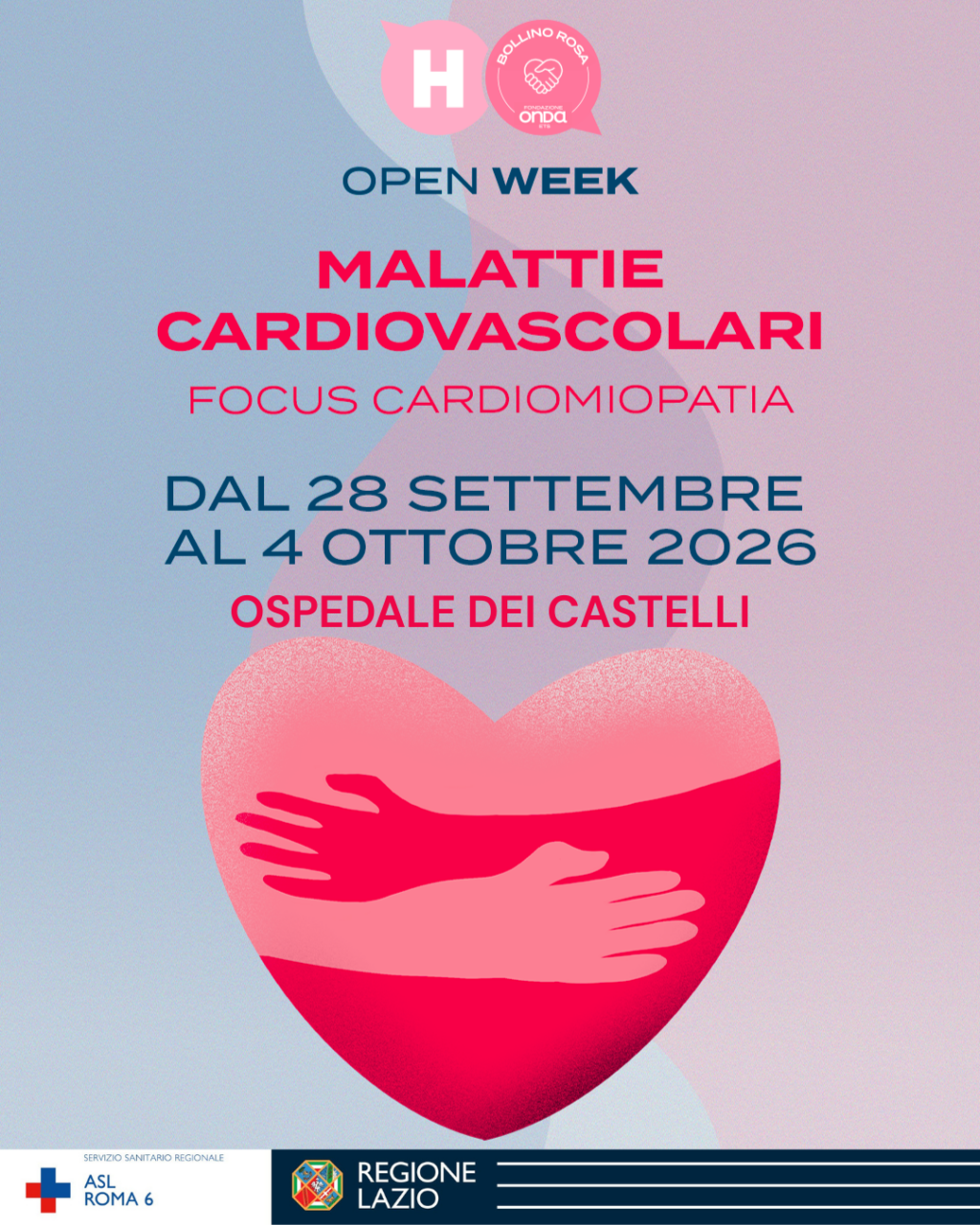 Giornata del cuore: dal 28 settembre al 4 ottobre visite ed esami negli ospedali con il bollino rosa