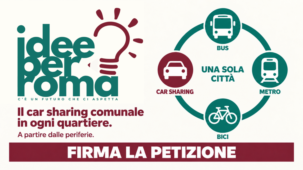 Mobilità, una petizione per estendere il car sharing alle periferie