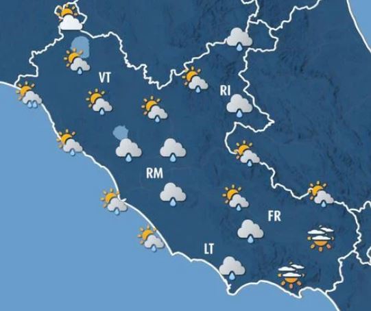 Maltempo, allerta gialla nel Lazio: attesi rovesci e temporali