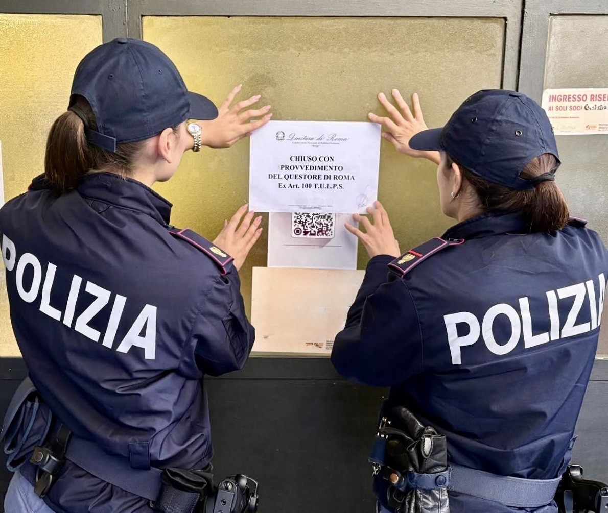 Droga, pregiudicati e irregolarità amministrative, circolo chiuso dal Questore per 15 giorni.