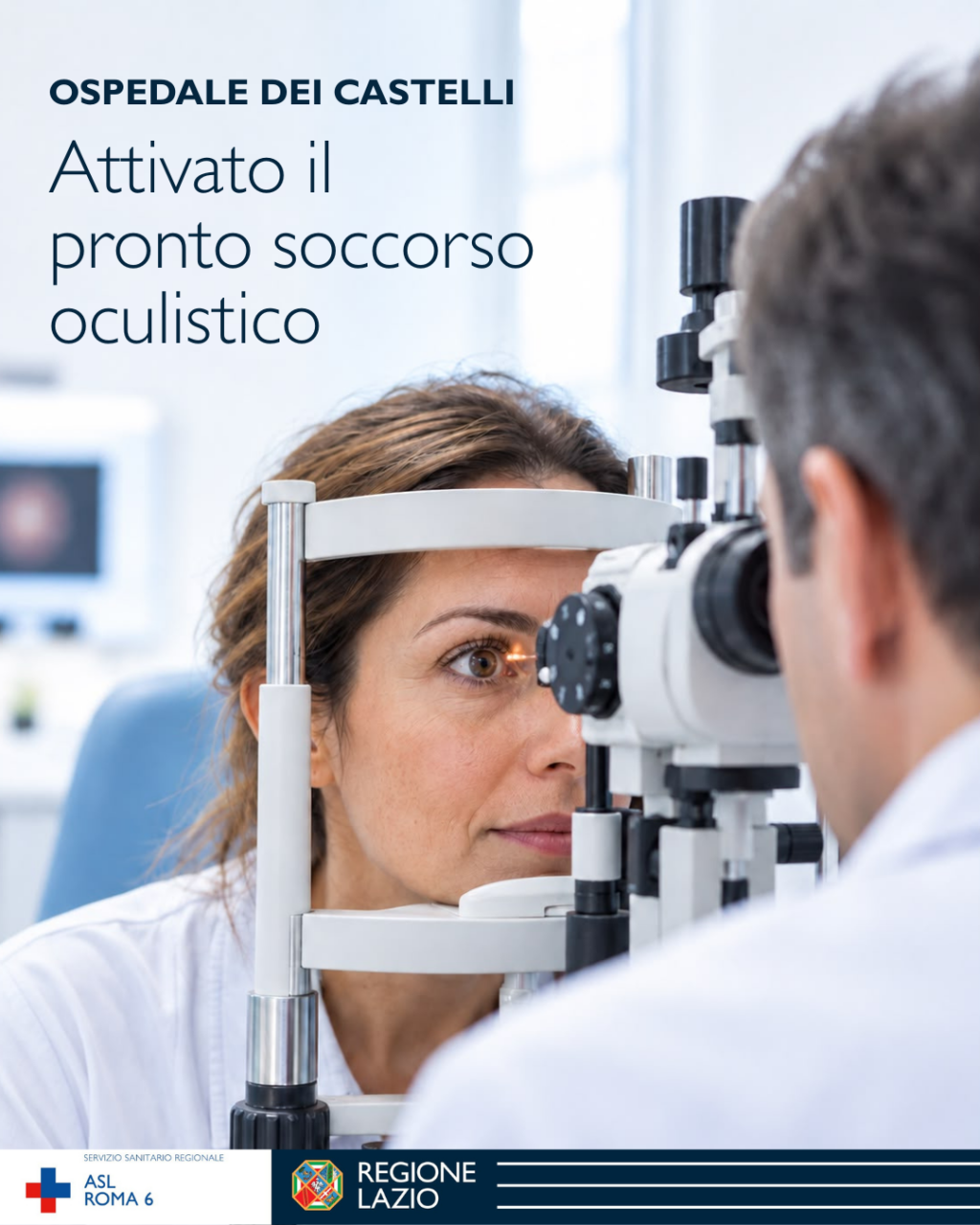 Attivato il Pronto Soccorso oculistico all’ospedale del Castelli