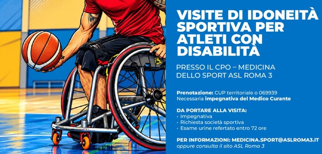 Al CPO l’ambulatorio di Medicina dello Sport per gli atleti disabili