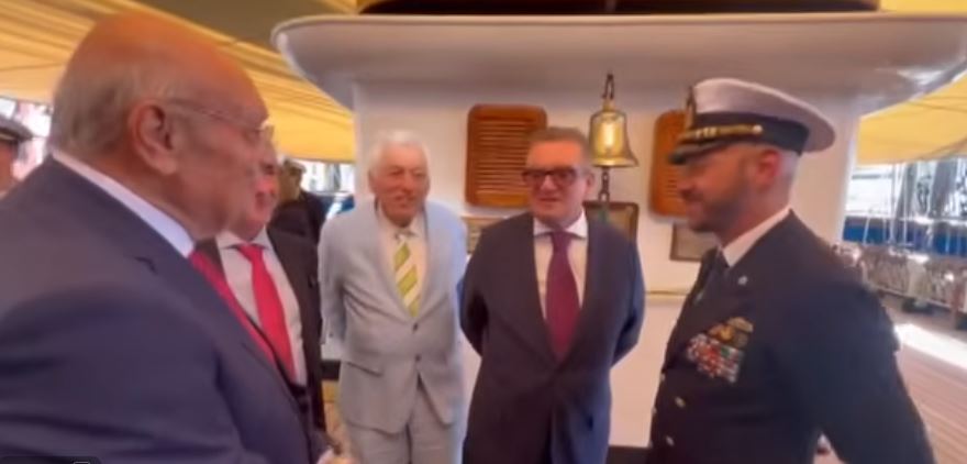 Gold tv a bordo della Amerigo Vespucci
